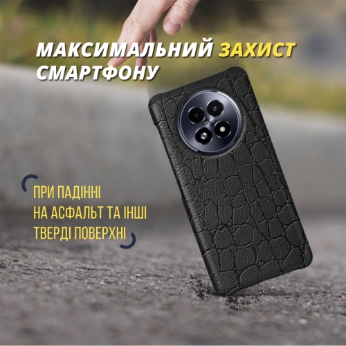 бампер на Realme 13 5G Чорний Stenk Reptile фото 5
