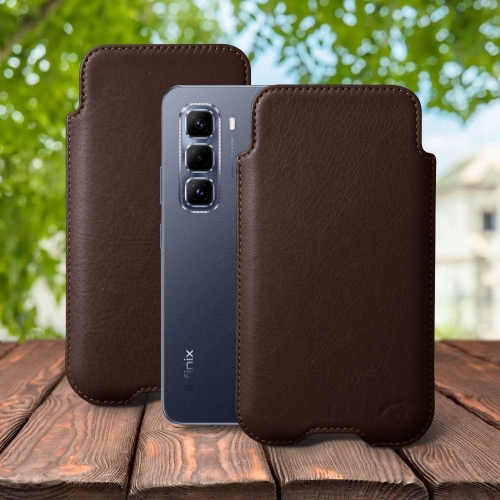 чехлы-футляры на Infinix Hot 50 Pro 4G Коричневый Stenk Sportage фото 1