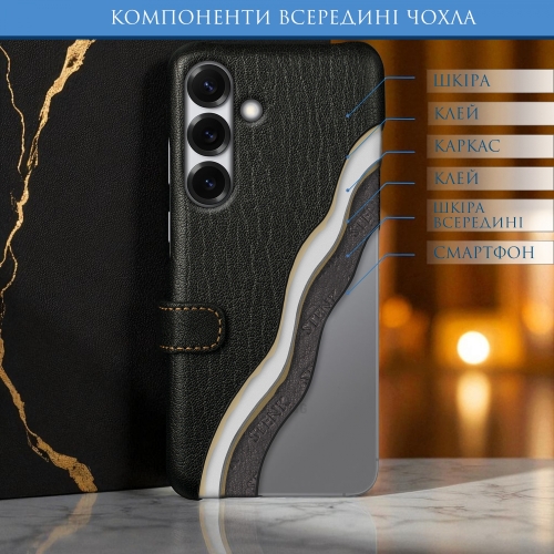 чохол-книжка на Samsung Galaxy S25 Plus Чорний Stenk Premium фото 5