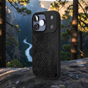 Накладка SkinBacker Mini Python Scales для Apple iPhone 17 Pro Чорний