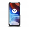 Кожаная накладка Stenk Reptile Cover для Motorola Moto E7 Power Чёрная