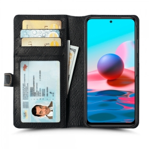 Чохол книжка Stenk Premium Wallet для Xiaomi Redmi Note 10 Чорний