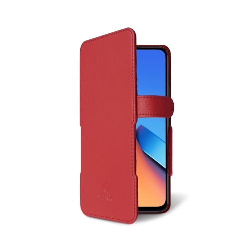 чехол-книжка на Xiaomi Redmi 12 Красный  Prime фото 2