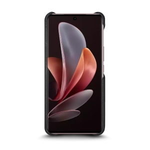 Шкіряна накладка Stenk Reptile Cover для Vivo V29 Чорна