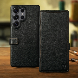 Чехол книжка Stenk Premium для Samsung Galaxy S25 Ultra Чёрный