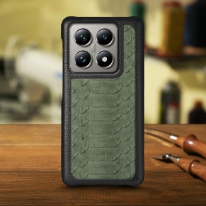 Накладка Stenk ExBacker Python Scales для Xiaomi 14T Pro Оливковий