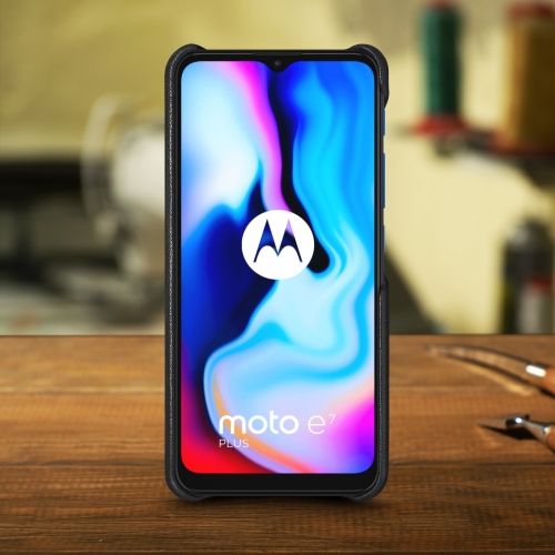 бампер на Motorola Moto E7 Plus Черный Stenk Cover WoodBacker фото 2