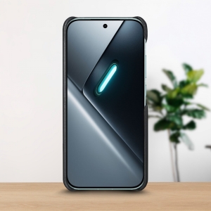 Кожаная накладка Stenk WoodBacker для Xiaomi Poco X8 Pro Черный