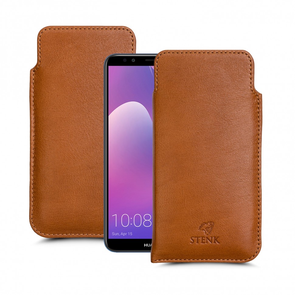 

Футляр Stenk Elegance для Huawei Y7 Prime (2018) Camel, Светло-коричневый