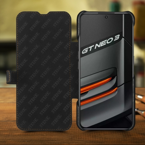 чехол-книжка на Realme GT Neo3 Черный Stenk Premium фото 2