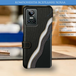 Чохол книжка Stenk Premium для Realme GT Neo3 Чорний