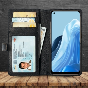 Чохол-портмоне Stenk Premium Wallet для OPPO Reno7 Чорний