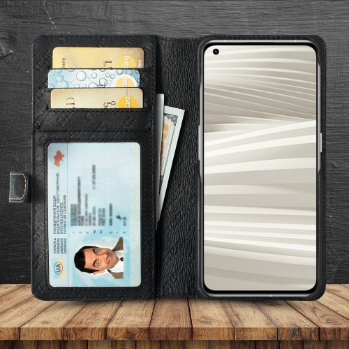 чохол-гаманець на Realme GT2 Pro Чорний Stenk Premium Wallet фото 2