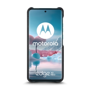 Шкіряна накладка Stenk Reptile Cover для Motorola Edge 40 Neo Чорна