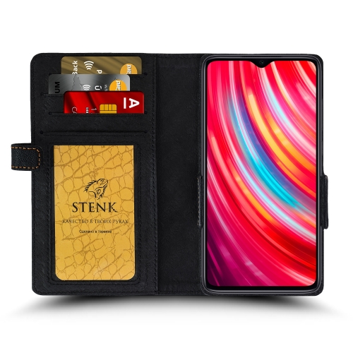 чехол-книжка на Xiaomi Redmi Note 8 Pro Черный Stenk Wallet фото 2