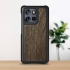 Шкіряна накладка Stenk WoodBacker для Motorola Edge 50 Neo Чорний