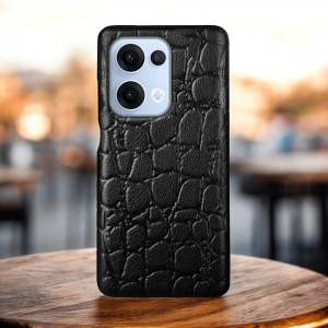 Шкіряна накладка Stenk Reptile Cover для OPPO Reno13 Чорний