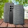Футляр Stenk Sportage Python для Samsung Galaxy S24 Ultra Серый