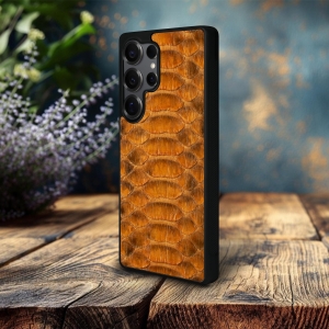 Накладка SkinBacker Python Scales для Samsung Galaxy S25 Ultra Коричневый