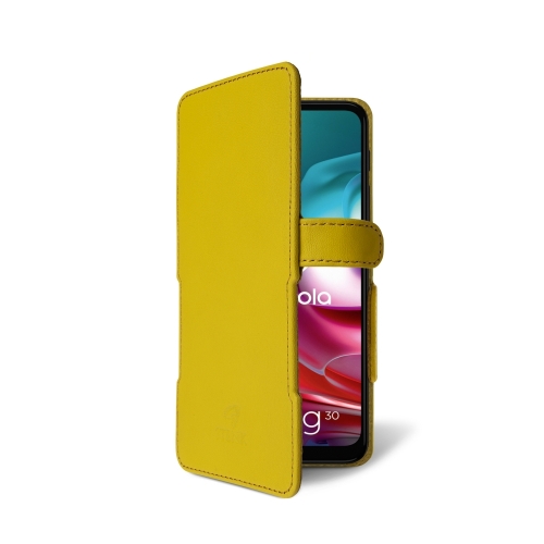 чехол-книжка на Motorola Moto G30 Желтый Stenk Prime фото 2