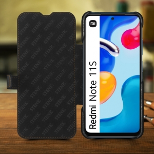 Чехол книжка Stenk Premium для Xiaomi Redmi Note 11S Чёрный