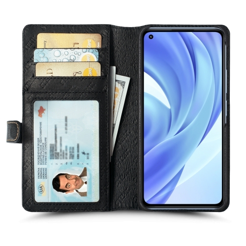 чехол-кошелек на Xiaomi Mi 11 Lite Черный Stenk Premium Wallet фото 2