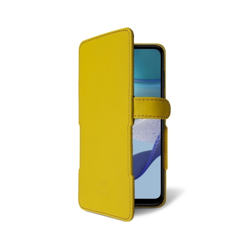 чехол-книжка на Motorola Moto G (2023) Желтый  Prime фото 2