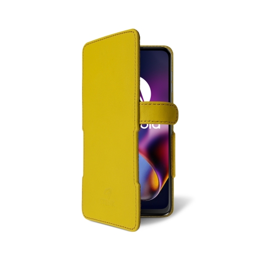 чехол-книжка на Motorola Moto G54 Желтый Stenk Prime фото 2