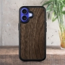 Шкіряна накладка Stenk WoodBacker для Apple iPhone 16 Чорний