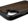 Шкіряна накладка Stenk WoodBacker для Apple iPhone 16 Чорний