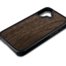 Шкіряна накладка Stenk WoodBacker для Apple iPhone 16 Чорний