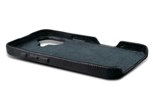 Шкіряна накладка Stenk WoodBacker для Apple iPhone 16 Чорний