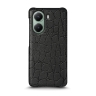 Кожаная накладка Stenk Reptile Cover для Xiaomi Poco X7 Pro Черный