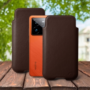 Футляр Stenk Sportage для Realme GT 7 Pro Коричневый