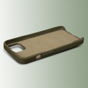 Шкіряна накладка Stenk Cover для Apple iPhone 14 Хакі