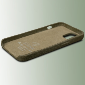 Шкіряна накладка Stenk Cover для Apple iPhone 14 Хакі