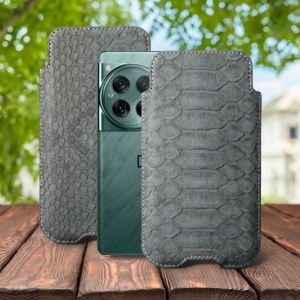 Футляр Stenk Sportage Python для OnePlus 12 Сірий
