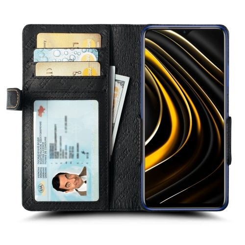 чехол-книжка на Xiaomi Poco M3 Черный Stenk Wallet фото 2