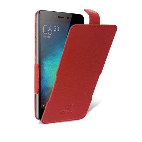 чехол-флип на Xiaomi Redmi 3 Красный Stenk Prime фото 2