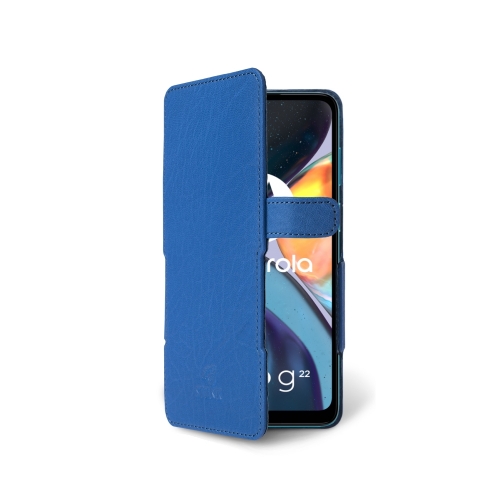 чехол-книжка на Motorola Moto G22 Ярко-синий Stenk Prime фото 2
