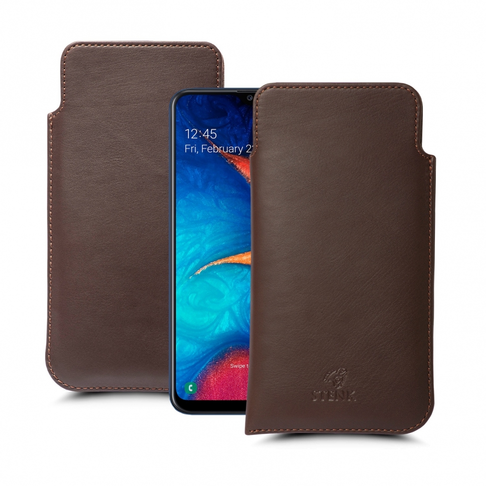 

Футляр Stenk Elegance для Samsung Galaxy A20 Коричневый