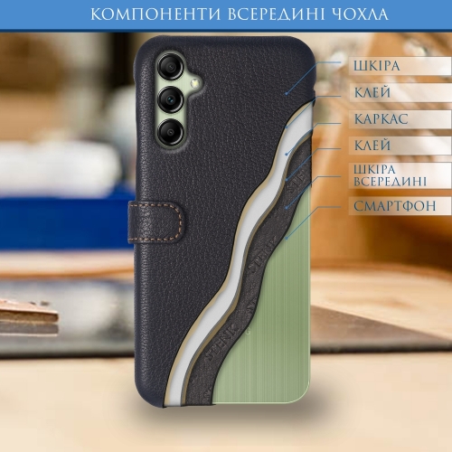 чохол-книжка на Samsung Galaxy A14 Чорний Stenk Premium фото 5