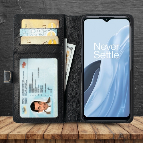 чохол-гаманець на OnePlus Nord N300 Чорний Stenk Premium Wallet фото 2