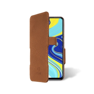 Чехол книжка Stenk Prime для Xiaomi Redmi Note 9S Camel