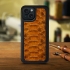 Шкіряна накладка Stenk ExBacker Python Scales для Apple iPhone 15 Plus Коричневий