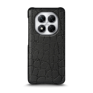 Кожаная накладка Stenk Reptile Cover для Xiaomi Poco X7 Черный