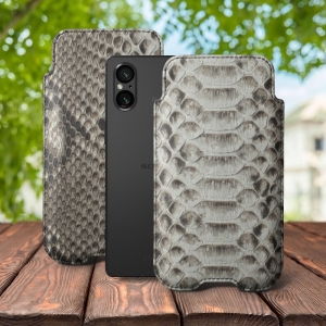 Футляр Stenk Sportage Python для Sony Xperia 5 V Натуральний
