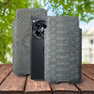 Футляр Stenk Sportage Python для OnePlus 12R Сірий