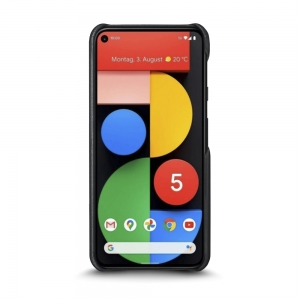 Шкіряна накладка Stenk Reptile Cover для Google Pixel 5 Чорна