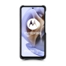 Кожаная накладка Stenk Reptile Cover для Motorola Moto G31 Чёрная